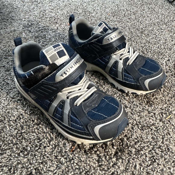 Tsukihoshi Child  70 Sneakers  Shoes Boy US 11 Blue Black - Picture 1 of 7